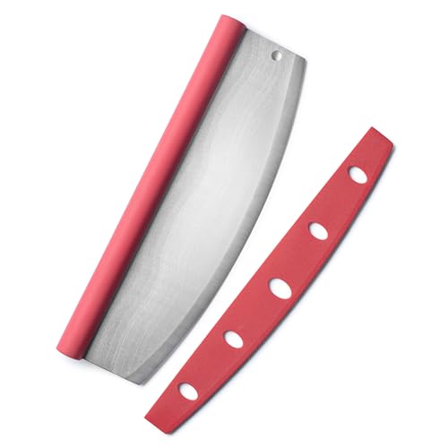 Fantes Rocking Pizza Cutter, Stainless Steel with Blade Guard and Comfort Handle, The Italian Market Original since 1906 - style: Rocking Pizza Cutter