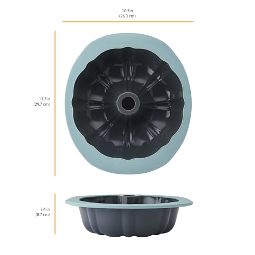Chicago Metallic Silicone Fluted Cake Pan - 10 Inch - style: Fluted Cake Pan
