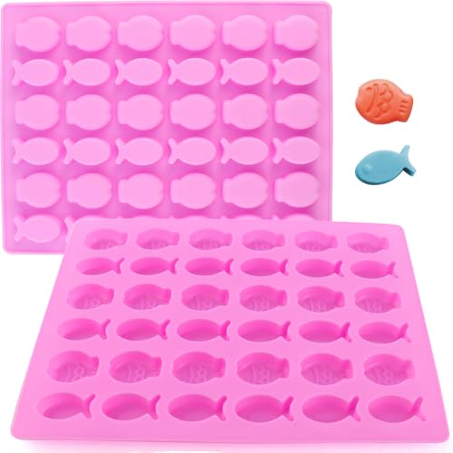 2 Pack Mini Fish Shaped Mold 36-Cavity Silicone Molds