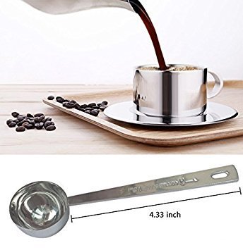 Stainless Steel 1 Tablespoon Measuring Coffee Scoop Spoon, Set of 5 - size: Set of 5