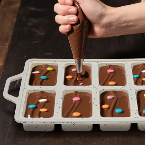 2 Pack Silicone Mini Loaf Pans, Reinforced Metal Frame