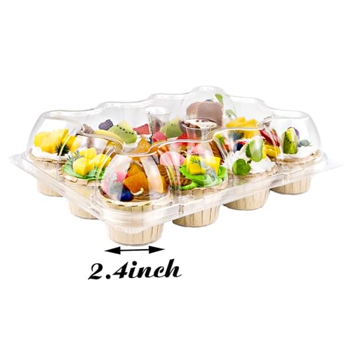12 Counts x 15 Sets Cupcake Containers 12 Count Cupcake Boxes