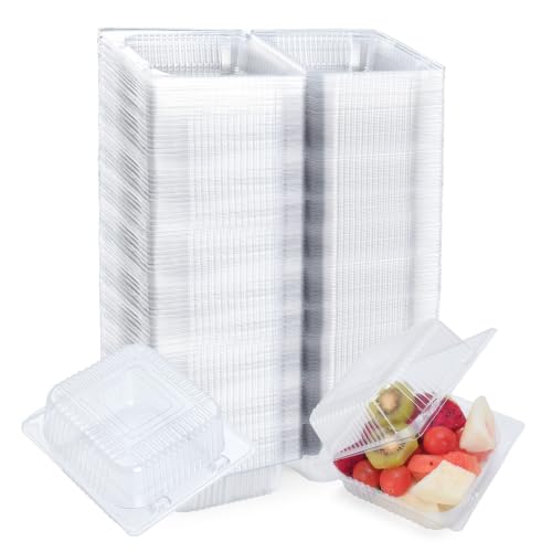 Evnlo 300 Count Heavy Duty Clear Clamshell Food Containers Hinged with Lids - color: Clear - 300 Count
