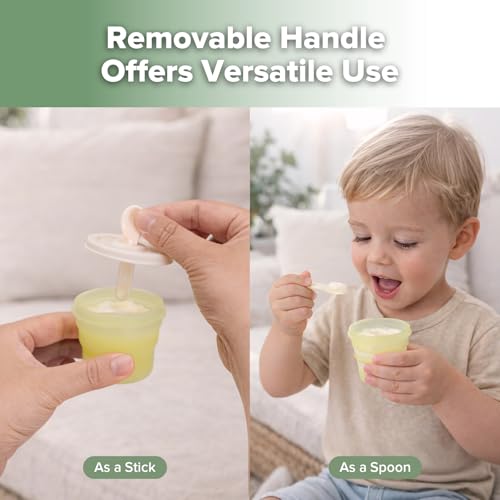 haakaa Silicone Popsicle Molds for Kids, Collapsible Ice Pop Molds, 6 Pack