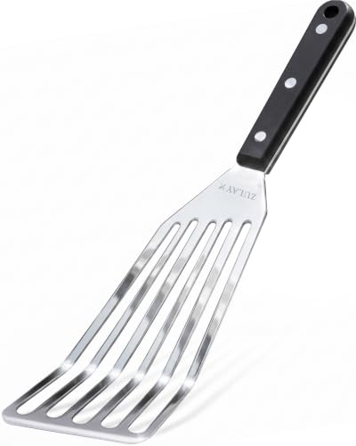 Zulay Kitchen Stainless Steel Fish Turner Spatula - size: Large