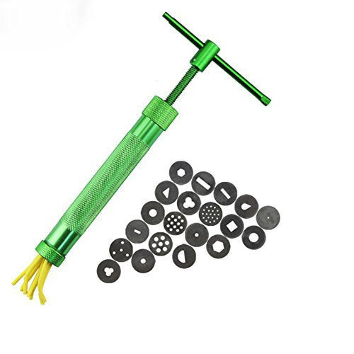 Stainless Steel Sugar Paste Extruder with 20 Tips