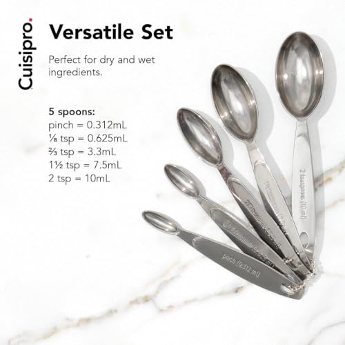 CUISIPRO Odd-Size Measuring Spoon SS 5pc Set
