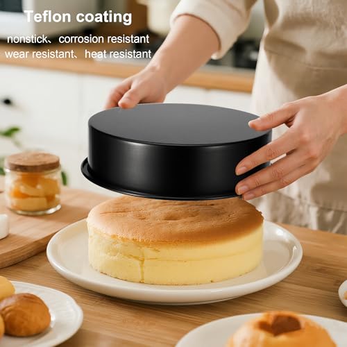 AWTBDP 6 Inch Cake Pans,3PCS Smash Cake Pans with 100PCS Parchment Paper - size: 6 inch, 3-pack