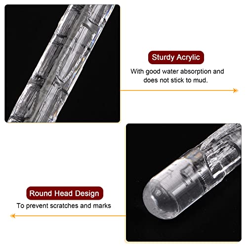 HARFINGTON Acrylic Embossed Rolling Pin 6.3 Inch Wall 3D Pattern Acrylic Non-Stick Roller Fondant Embossing Clay Rolling Pin Textured for Baking Cookie Pastry Clay Dough - style: Wall Pattern