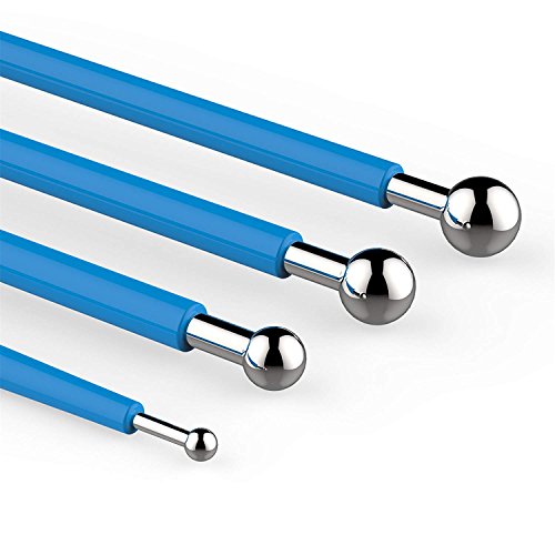13PCS Fondant Tool, Cake Decorating Hand Tool, Double Head Metal Ball, Gum Paste Modeling Tools