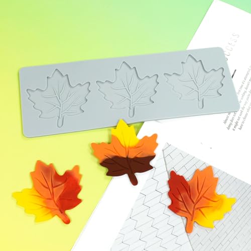 Lace Fondant Silicone Mold Maple Leaf Pattern Cake Decorating Chocolate, Candy, Buttercream, and Gummy Making, Elegant Baking Tools (C_ Maple Leaf) - size: C_ Maple Leaf