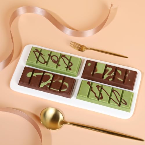 Chocolate Molds - Non-Stick Chocolate Bar Mold, Food Grade Silicone Deep Chocolate Bar Mold for Dubai Chocolate Bar Pistachio, Chocolate Snacks - Set of 2 - color: Choco: 2 PCS, size: Rectangle