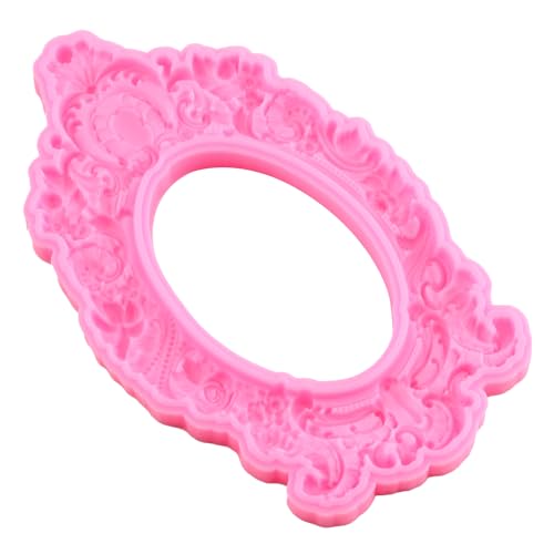 Mujiang Baroque Frame Silicone Mold Photo Frame Fondant Molds Set Of 2 - color: Style D