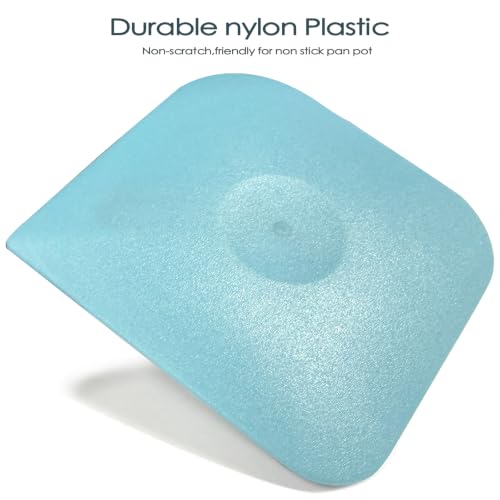 Herda Premium Pan Pot Scraper Dish Scraper, Kitchen Plastic Food Scraper - color: Blue, size: 5-PACK