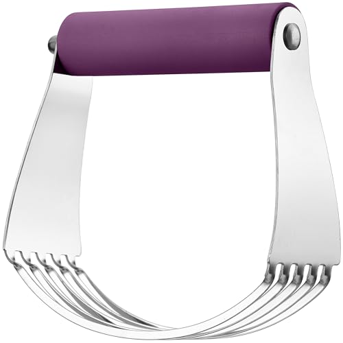 Spring Chef Large Dough Blender For Baking - Durable Pastry Blender, Purple - color: Purple, size: 4" Large