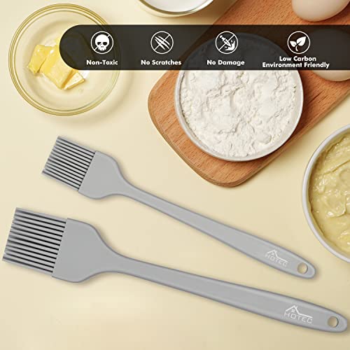 HOTEC Silicone Basting &Pastry Brushes, Grey 2 - color: Grey 2