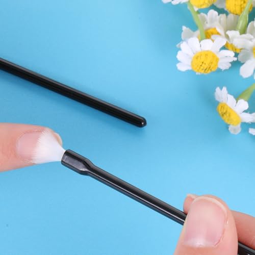80 Pieces Mini Paint Brushes for PYO Cookies Multifunctional Disposable Paint Your Own Brushes Makeup Lip Brushes Nail Polish Brushes Lip Wands Applicators Lipstick Brush Lip Gloss -Black