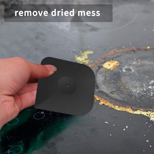 Herda Pan Scraper Pot Scraper Plastic Kitchen Scraper Tool,Food Scraper - color: Black, size: 5-PACK