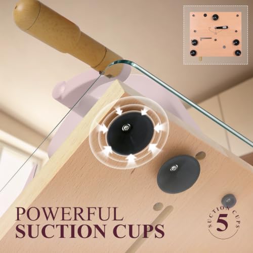 Manual Bread Slicer for Homemade Bread,Even Slicing from Thin to Thick - color: Sakura Pink