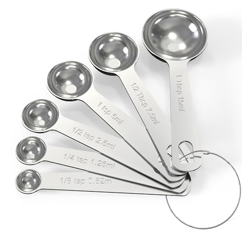 TILUCK Stainless Steel Measuring Cups & Spoons Set,Coffee Scoop Spoon