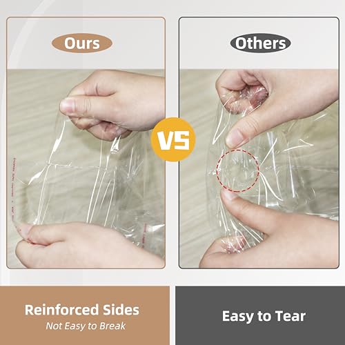 WIKDAY Self Sealing Cellophane Bags 200PCS 8X11 Inches Clear Bags with Seal - color: Clear-8"x11"