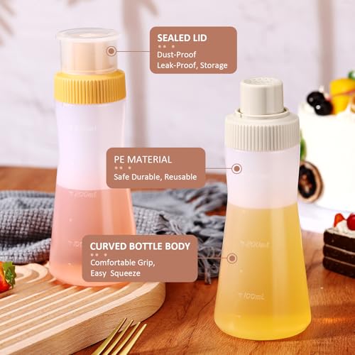Havawish 1 Pcs Cake Moistening Bottle 12oz/350ml Squeeze Bottle, White - color: White