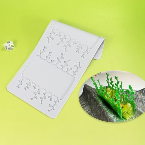 TUKE Tree Embossing Mold Silicone for Fondant & Chocolate - size: C_ Sapling