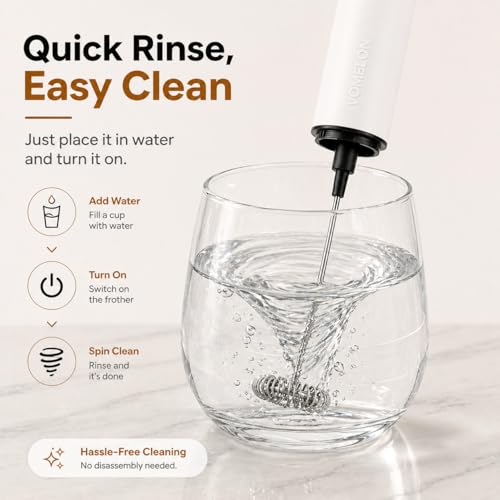 Rechargeable Milk Frother with Stand, Electric Whisks Foam Maker, POWERFUL USB C 2 Speed Handheld Drink Mixer for Coffee, Latte, Cappuccino, Matcha Drinks,White - color: Soft White