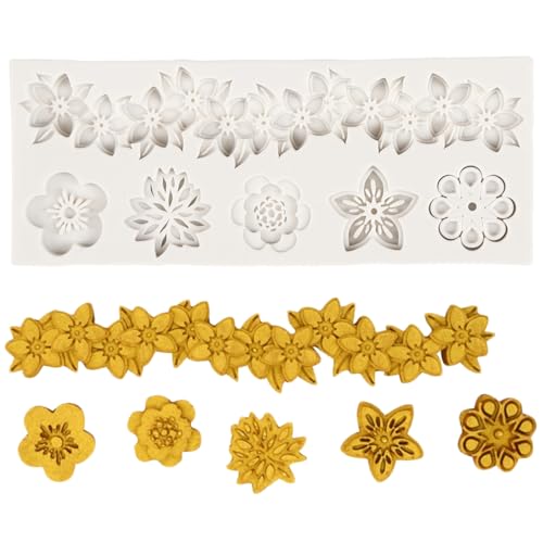 Baroque Fondant Molds Curlicues Scroll Flower Lace Silicone Mold - color: Style A