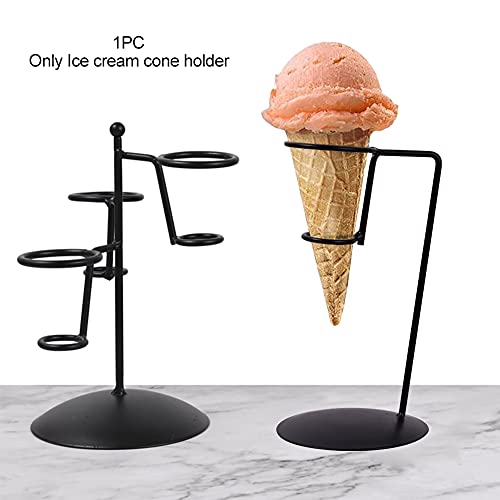 Ice Cream Cone Holder Stand, Waffle Cone Display Rack, Food Serving Rack