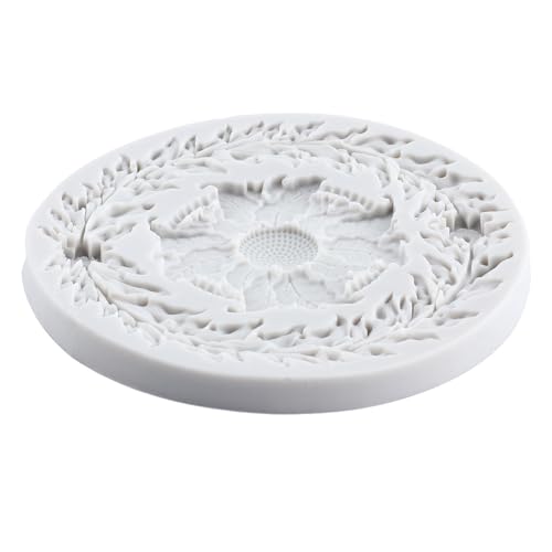 Lingzhi Baroque Fondant Molds Relief Flower Lace Silicone Mold - color: Style M