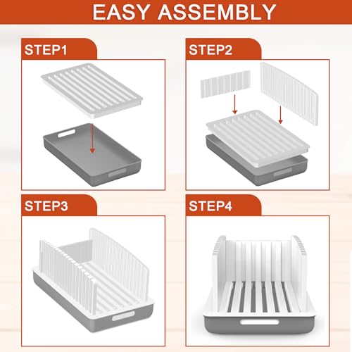 NIUXX Bread Slicer for Homemade Bread - 3 Optional Slice Thicknesses - size: Adjustable Thickness