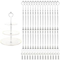 QTLCOHD 15 Set 3 Tiered Tray Hardware Kit, Zinc-Alloy Heavy Duty