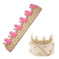 13 Inch Long 3D Crown Silicone Fondant Mold Lace Cake Border Moulds Gumpaste Sugarcraft Mould for Wedding Decoration Cake Decorating Tools