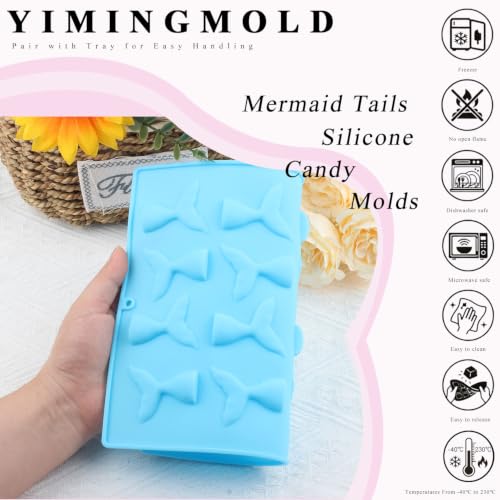 16 Cavity Mermaid Tails Silicone Candy Molds
