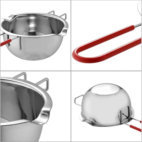 Stainless Steel Double Boiler Melting Pot, Double Boilers for Stove Top - size: 600 ml + 1600 ml