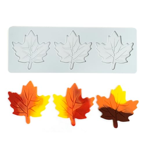 Lace Fondant Silicone Mold Maple Leaf Pattern Cake Decorating Chocolate, Candy, Buttercream, and Gummy Making, Elegant Baking Tools (C_ Maple Leaf) - size: C_ Maple Leaf