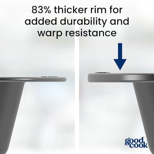 Good Cook Everyday Bake & Roast Pan with Scratch-Resistant Metal-Utensil Safe Nonstick, 13 x 9-Inch, Gray - size: 13" x 9" (1-Piece)