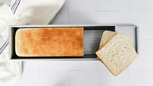 USA Pan Pullman Loaf Pan with Cover, Large w Set of 2 - size: 13 x 4, style: with Lid, Set of 2