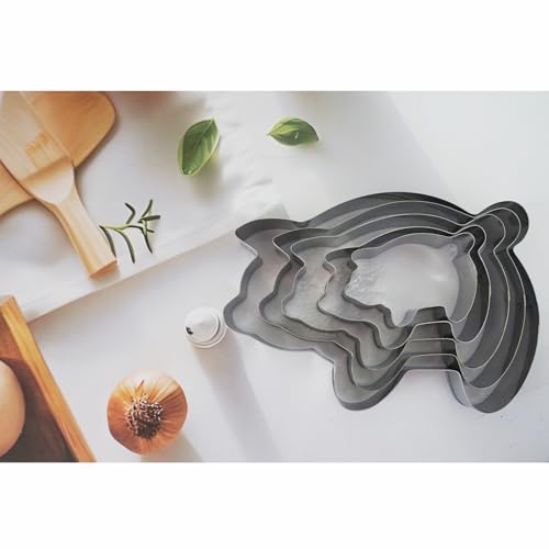 Pig Cookie Cutter Set 5 Sizes, Large to Tiny Mexican Gingerbread