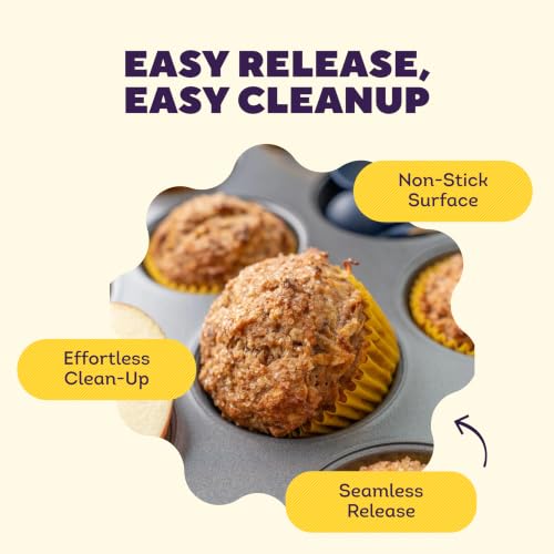 Wilton Gold Non-Stick Muffin Pan, Made Without PFAS, 12-Cup - size: Standart: 10.5 x 15 x 2 in. 12-cup pan