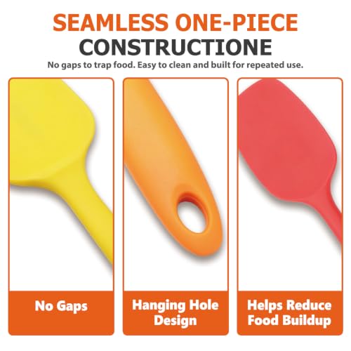 Silicone Spatula Set, 5-Piece Heat Resistant Scraper Tools