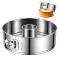 10-Inch Angel Food Bundt Cake Pan, Removable Bottom, 304 Stainless Steel