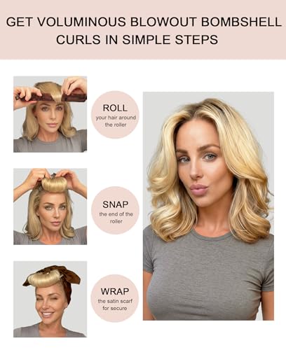 Littles Heatless Curls Overnight Rods Velvet Hair Curler to Sleep in No Heat Heatless Curling Iron Foam Sponge Flexi Rods Hair Rollers for Long Short Hair Care Styling Tools - color: Burgundy