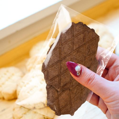 ONFAON Cookie Bags with Seal, 150 Pcs Crack-Resistant & Self-Sealing Treat Bags for Cookies, Bakery Goods, and Snacks – Food-Grade Clear Cellophane Bag for Gifts & Parties(4x6 in) - size: 4"x6"