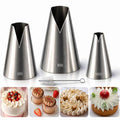 cake piping tips, Russian Piping Tips Set,V-shaped Wave Nozzles Piping Kit - DIY Icing Nozzle Tool for Cupcakes (V-shape) - color: V-shape