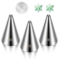 3 Pieces Cake Decrorating Tip #16, Cake Piping Tips - size: #16
