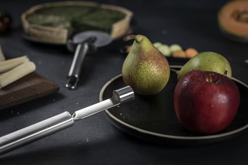 Kuhn Rikon Essential Apple Corer – Durable Stainless Steel Handle and Blade for Easy Core Removal – Comfortable Grip - style: apple cutter