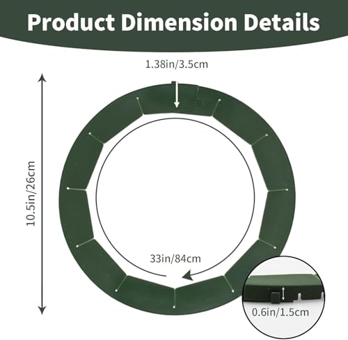 Silicone Pie Crust Shield Edge Protector Adjustable Fit 8-10.5 Inch Pie Pan - color: Dark Green