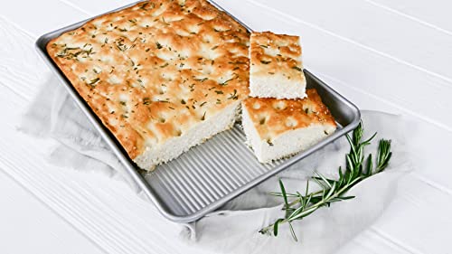 USA Pan Nonstick Half Sheet Pan and Quarter Sheet Pan, Set of 2, Aluminized Steel - size: Half Sheet, Quarter Sheet, style: Set of 2